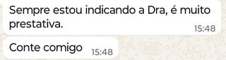 Print da mensagem original no WhatsApp